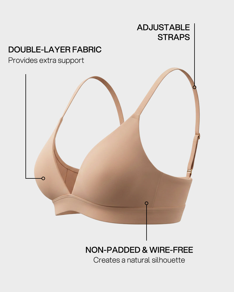 Wireless Plunge Comfort Bra - FirmaSoft