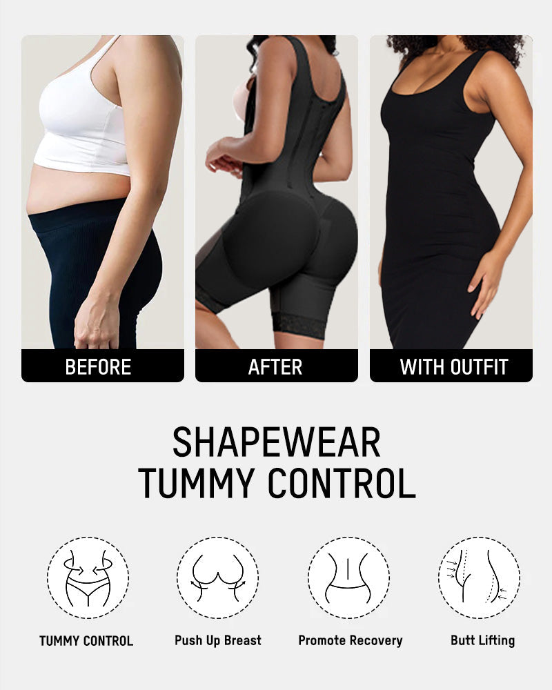 Colombian Shapewear Bodysuit with Bones - FirmaSculpt