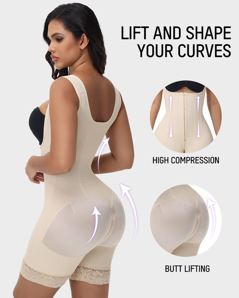 Colombian Shapewear Bodysuit with Bones - FirmaSculpt
