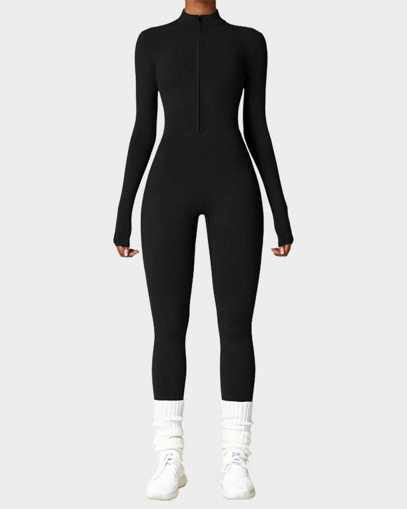 Fleece Slim-Fit Winter Training Jumpsuit - FirmaActive