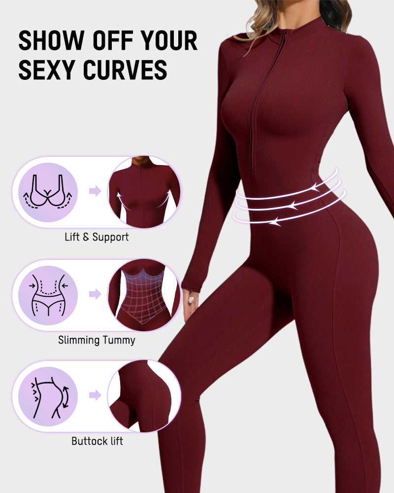 Fleece Slim-Fit Winter Training Jumpsuit - FirmaActive