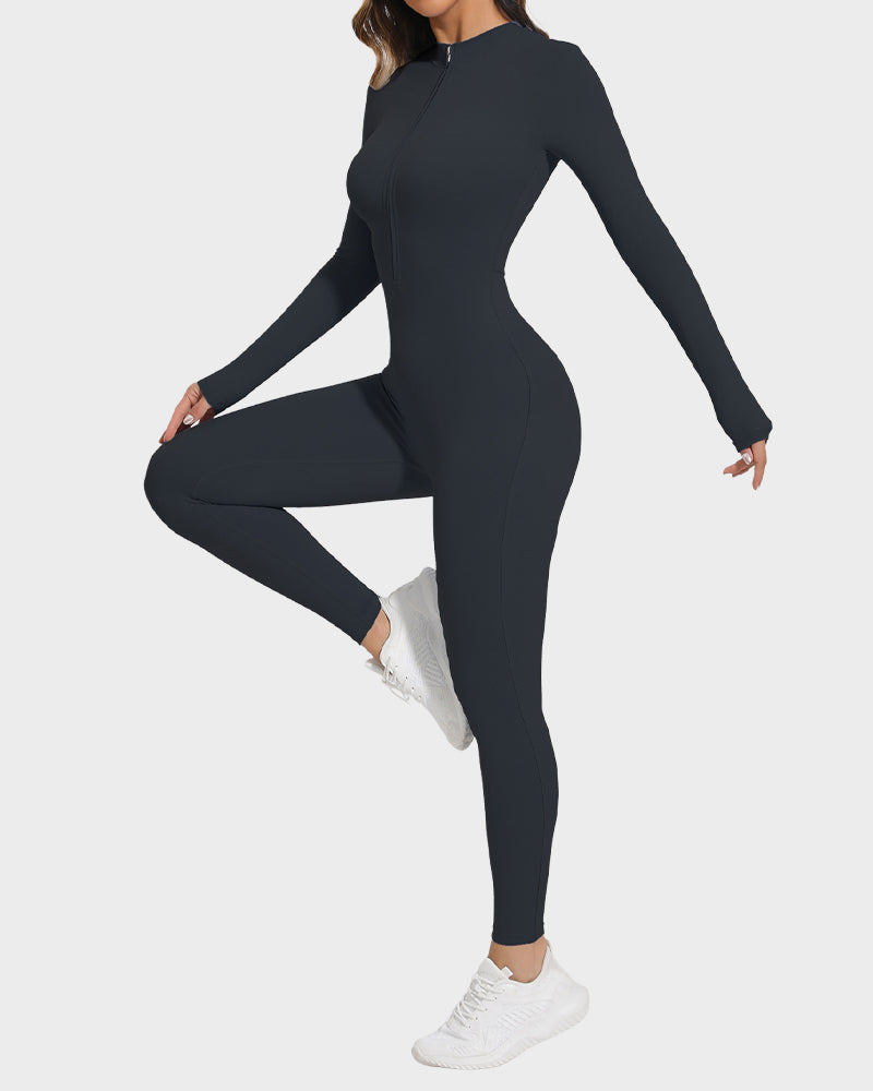 Fleece Slim-Fit Winter Training Jumpsuit - FirmaActive