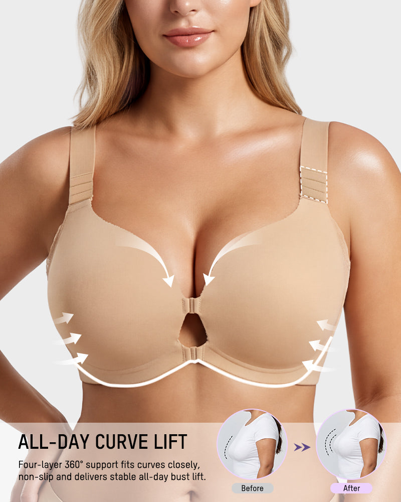 Front-Closure Adjustable Lift Bra - FirmaLift