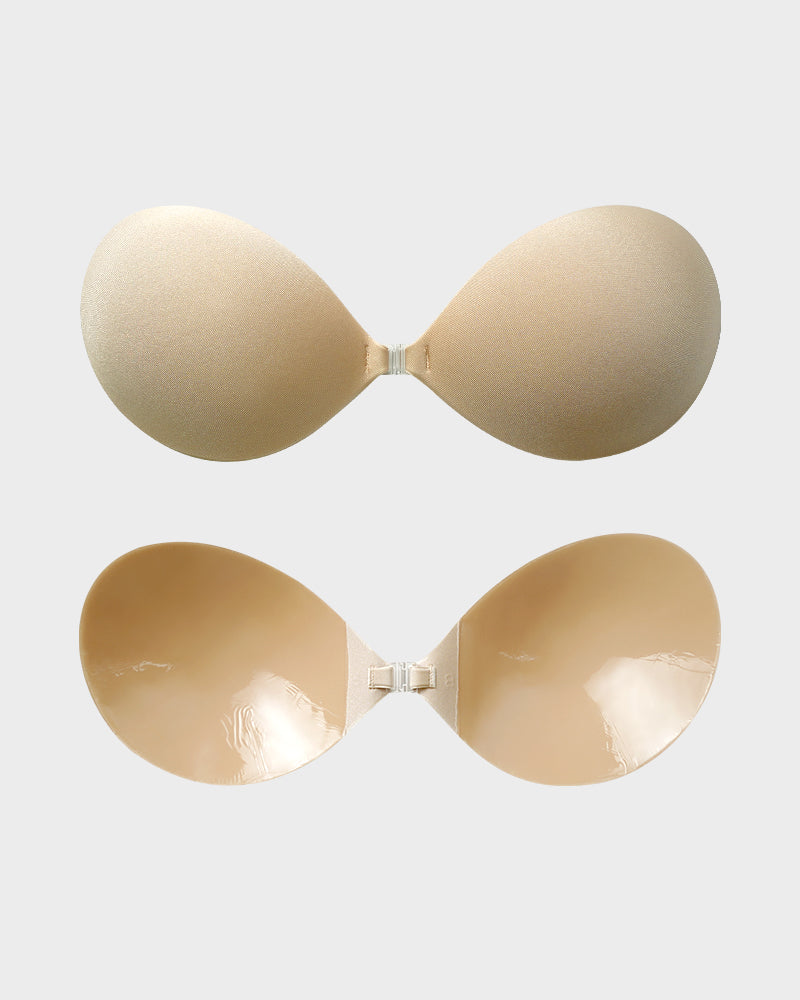 Front Closure Adhesive Invisible Push-Up Bra 2-Pack - FirmaHold