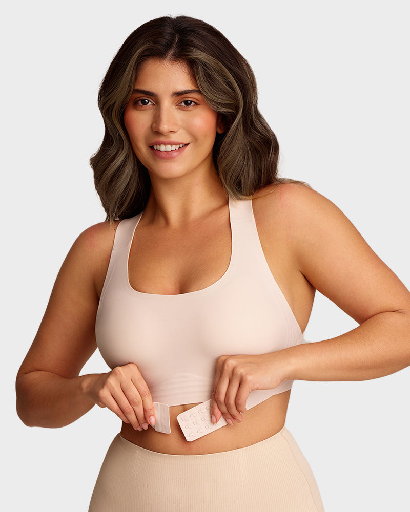 Front Closure Wireless Posture Bra with Cross Back - FirmaPosture