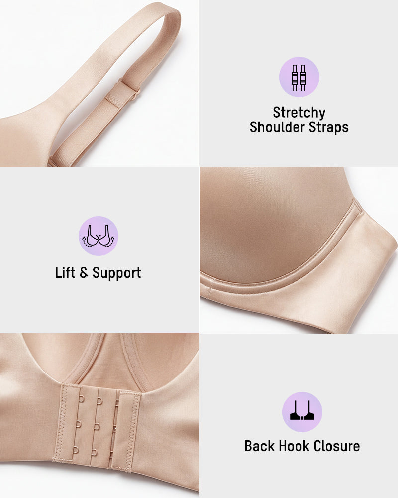Full-Coverage Seamless Support Bra - FirmaSmooth