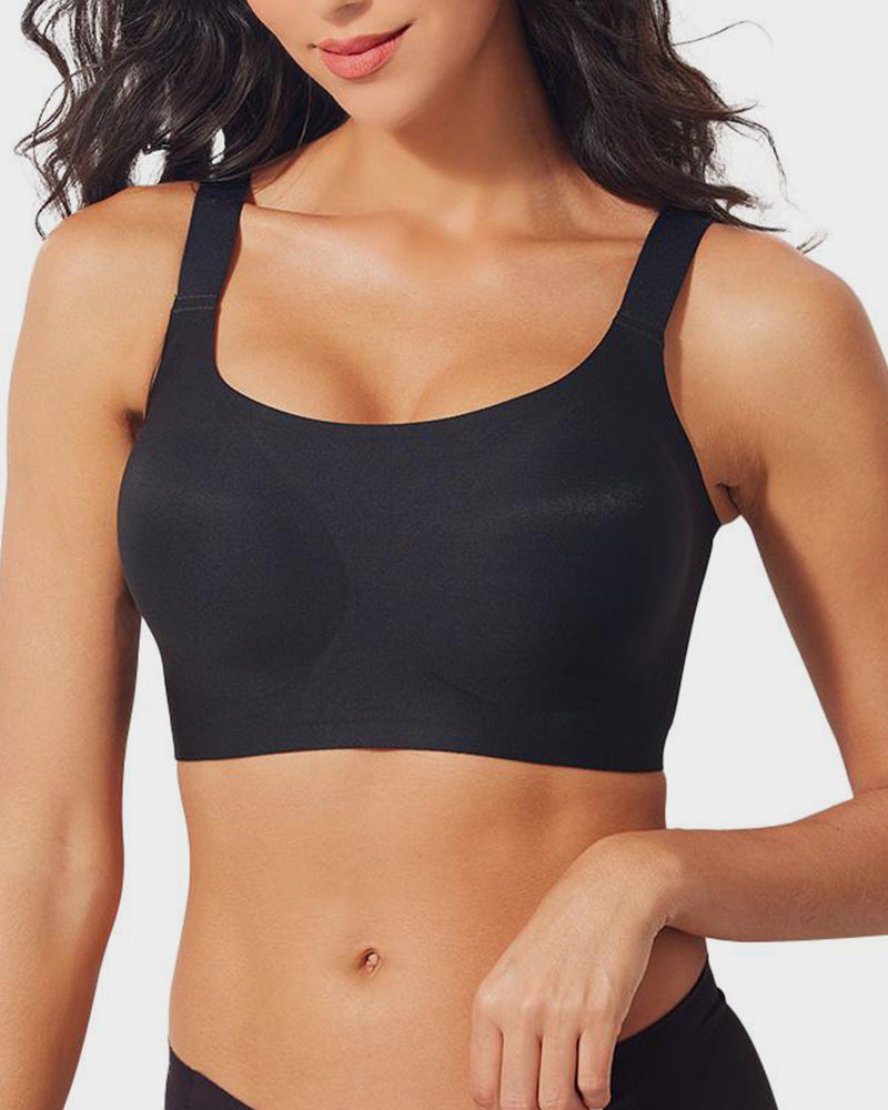 Full Coverage Wireless Seamless T-Shirt Bra with Jelly Support - FirmaSoft