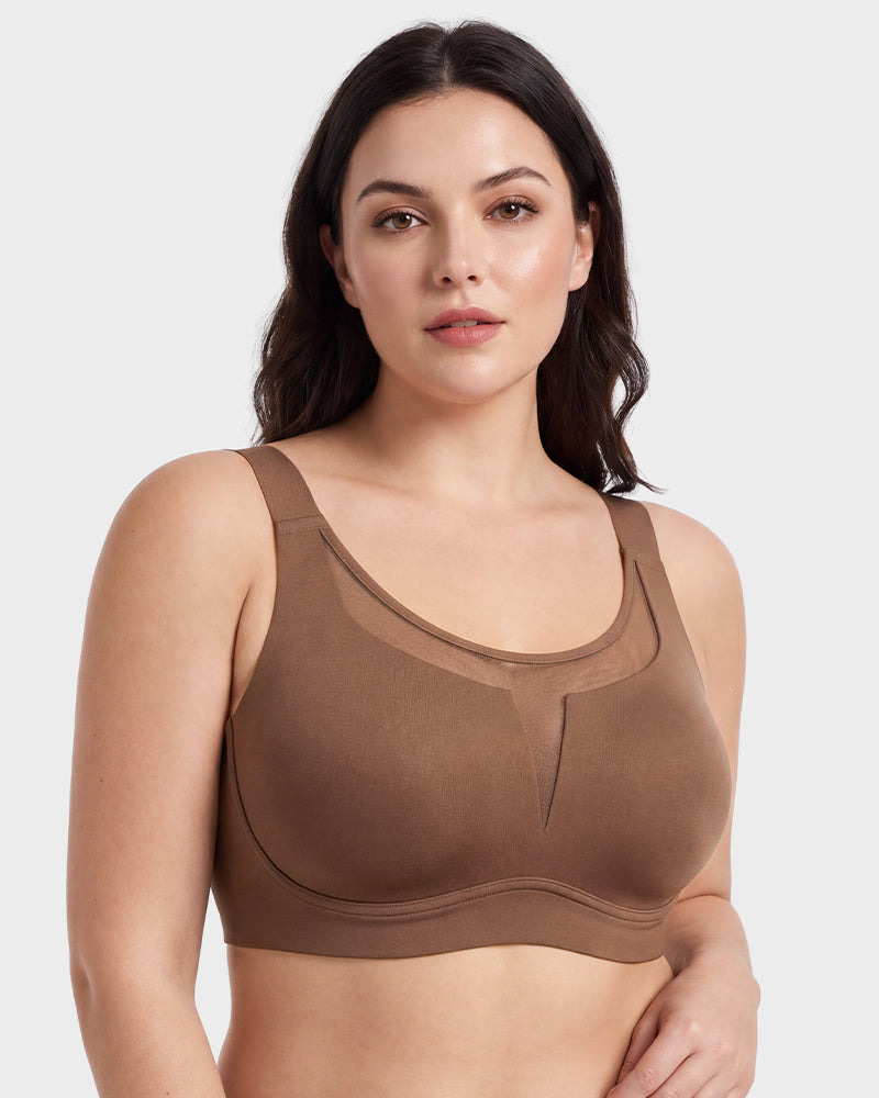 Full Coverage Wireless Minimizing Bra with Seamless Design - FirmaSmooth