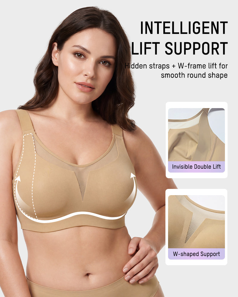 Full Coverage Wireless Minimizing Bra with Seamless Design - FirmaSmooth
