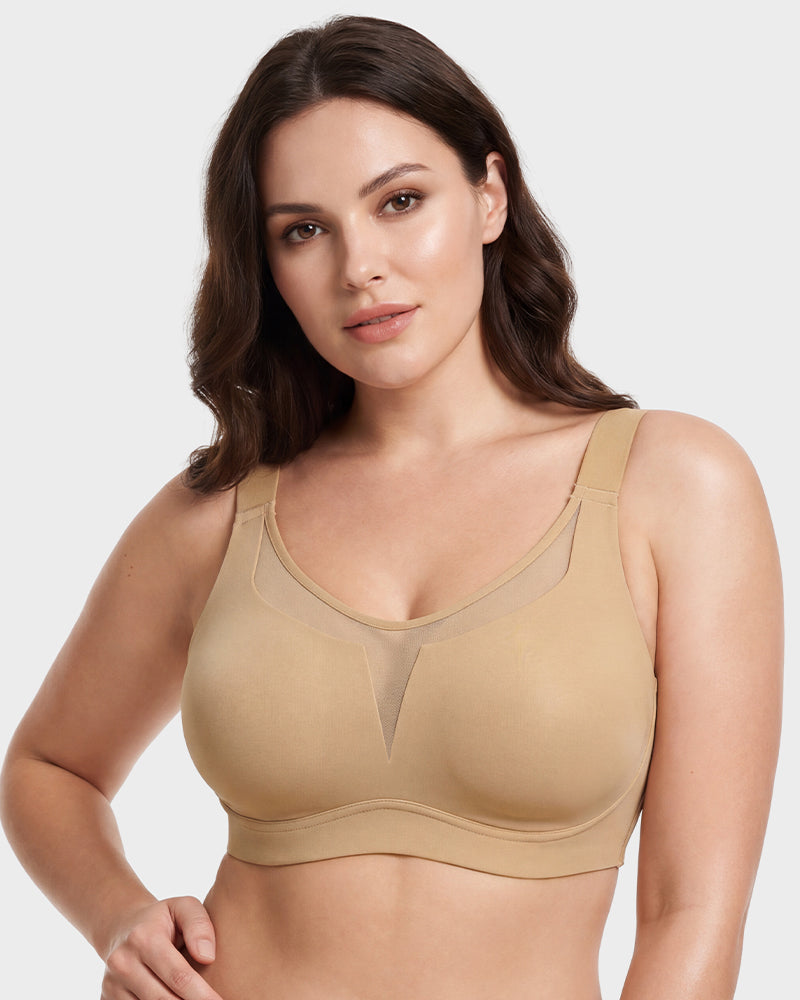 Full Coverage Wireless Minimizing Bra with Seamless Design - FirmaSmooth