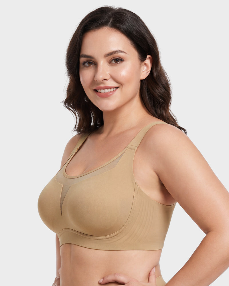 Full Coverage Wireless Minimizing Bra with Seamless Design - FirmaSmooth