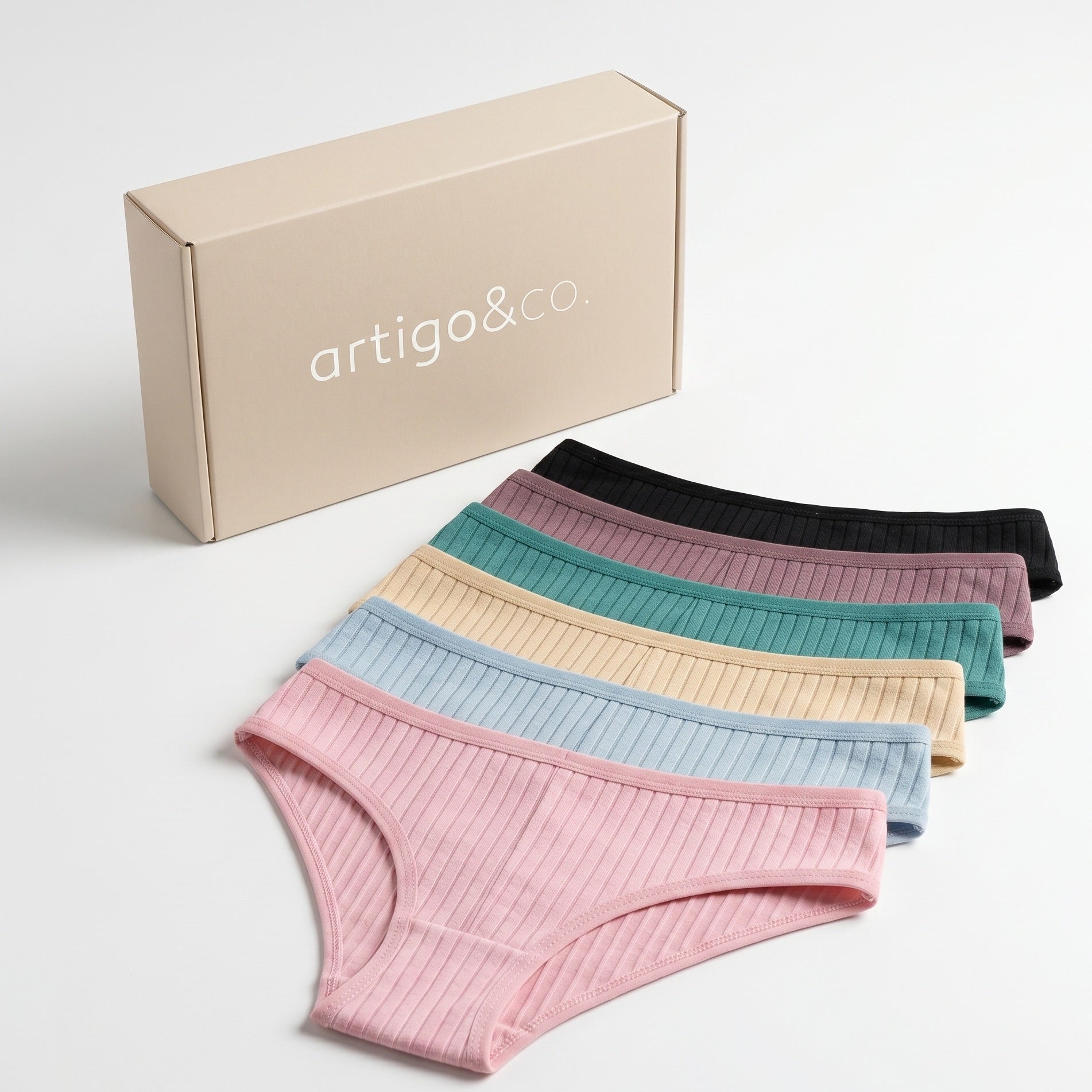 StripeSoft™ 6PCS Cotton Brief Set