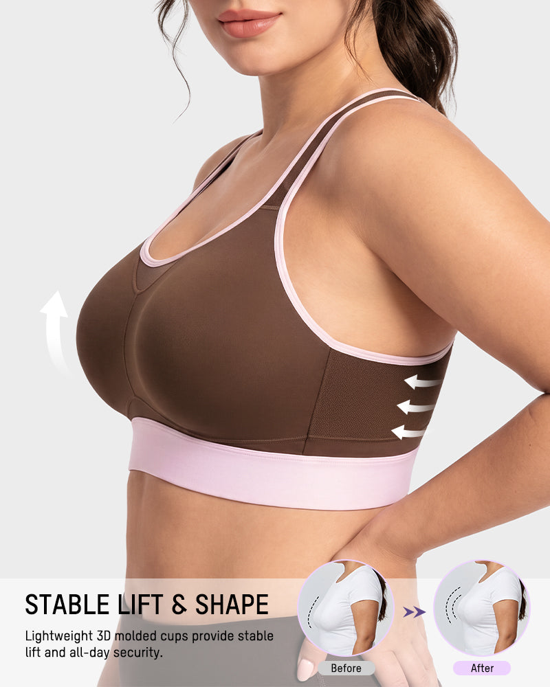 High-Impact Wireless Racerback Sports Bra - FirmaActive