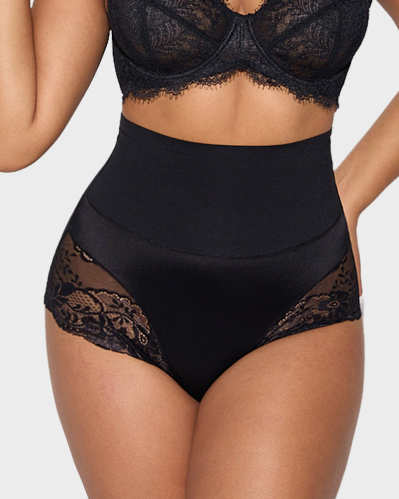 High-Waist Lace Shaping Knickers 3-Pack - FirmaControl