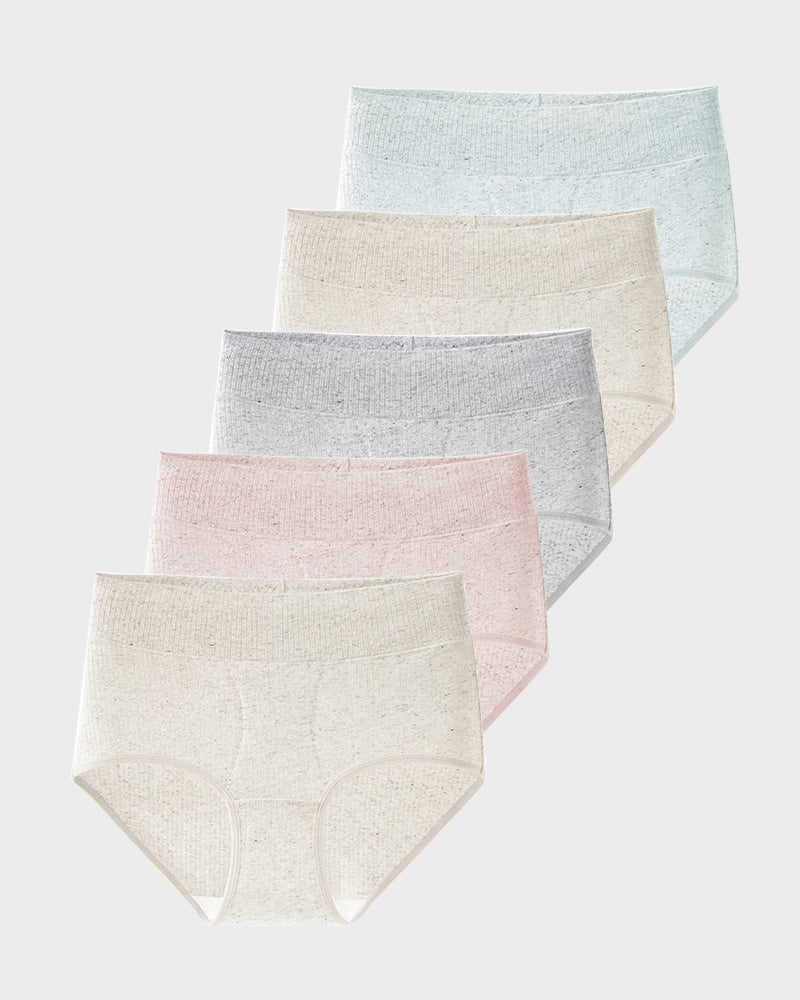 High-Waist Seamless Sculpting Knickers 5-Pack - FirmaControl