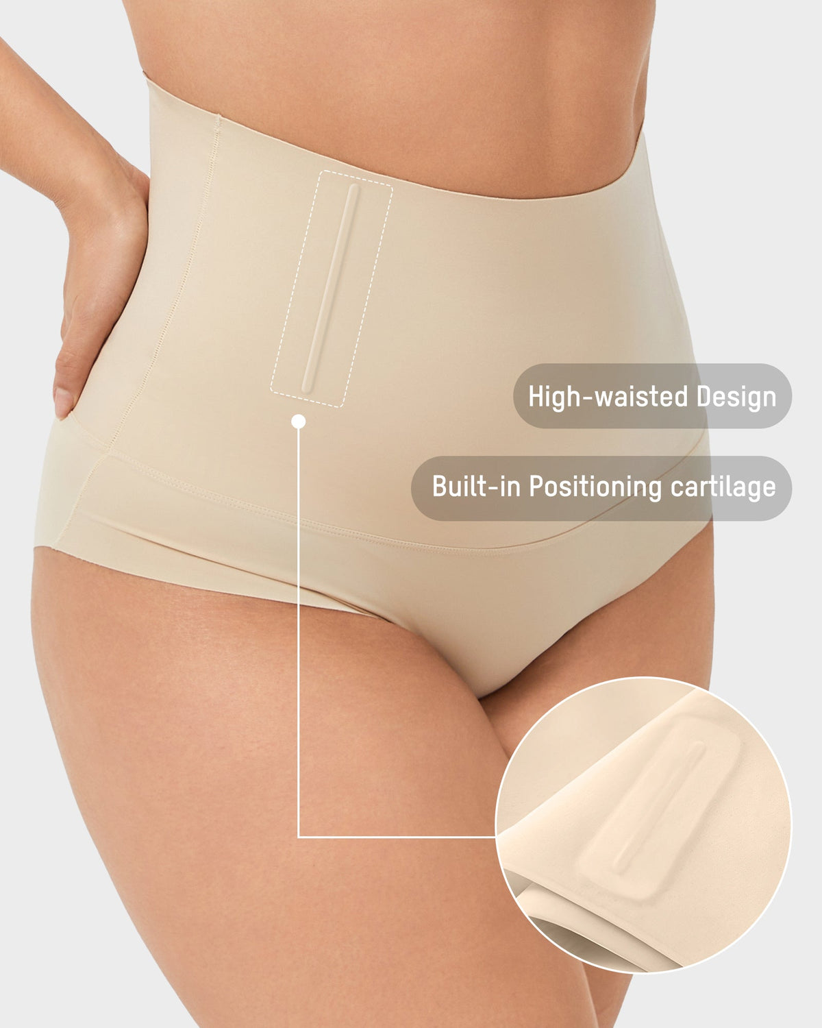 High-Waist Seamless Tummy Control Briefs 5-Pack - FirmaControl