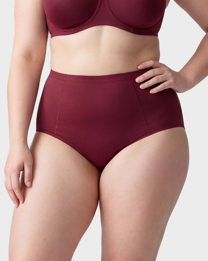 High-Waist Tummy Control Cotton Briefs 4-Pack - FirmaControl