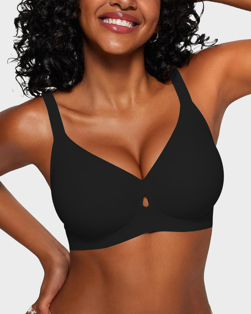 Invisible Wireless Jelly Lift Bra with Breathable Cutout - FirmaBreeze