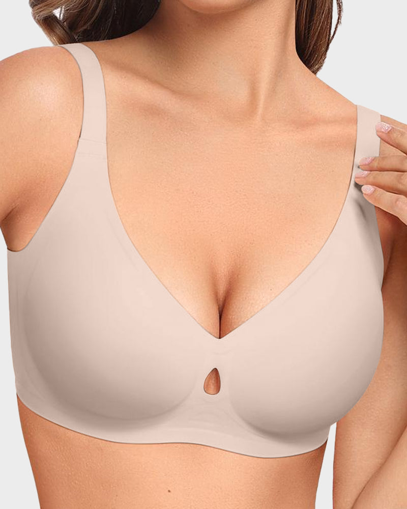 Invisible Wireless Jelly Lift Bra with Breathable Cutout - FirmaBreeze