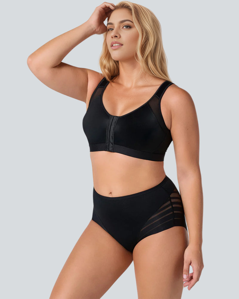 Lace Trimmed Mid-Rise Knickers 2-Pack - FirmaLace