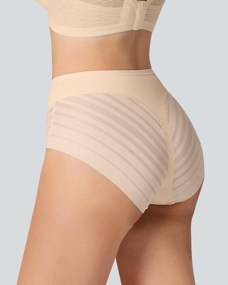 Lace Trimmed Mid-Rise Knickers 2-Pack - FirmaLace