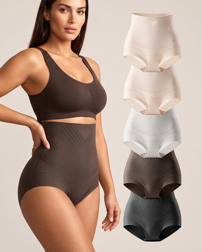 Tummy Control Butt-Lift Briefs 5-Pack - FirmaControl