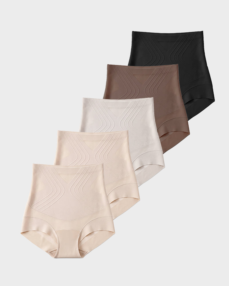 Tummy Control Butt-Lift Briefs 5-Pack - FirmaControl