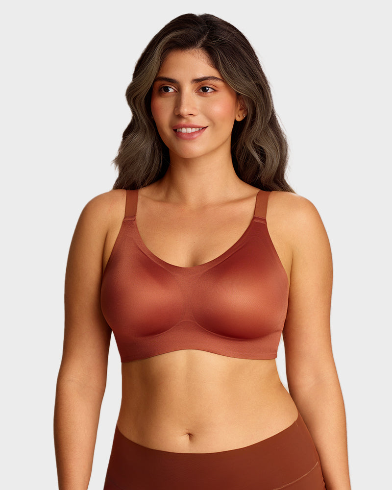 Luxury Satin Seamless Wireless Support Bra - FirmaSoft