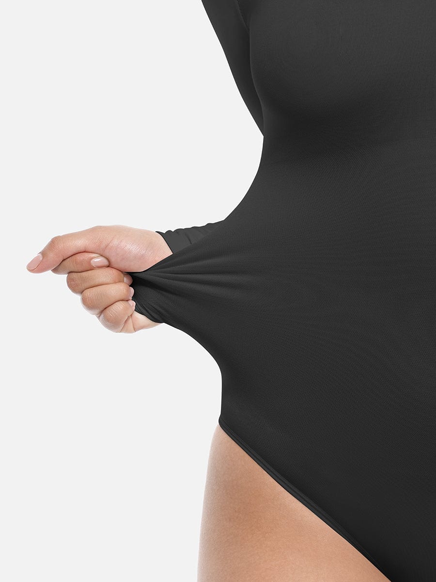 Seamless Long Sleeve Slim Corset Bodysuit Shapewear - FirmaSmooth