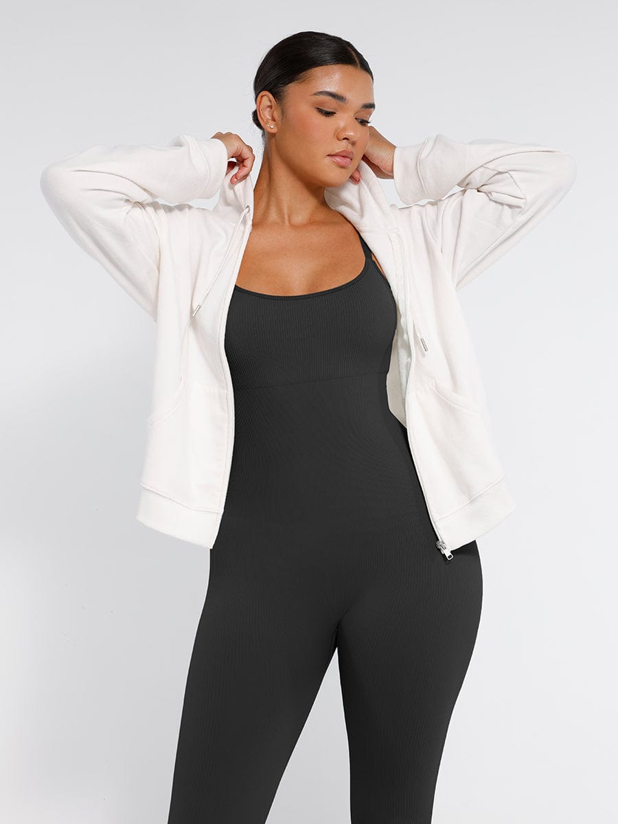 High Stretchy Seamless Tummy Control Shaping Jumpsuit with Removable Cup Pads - FirmaFlex