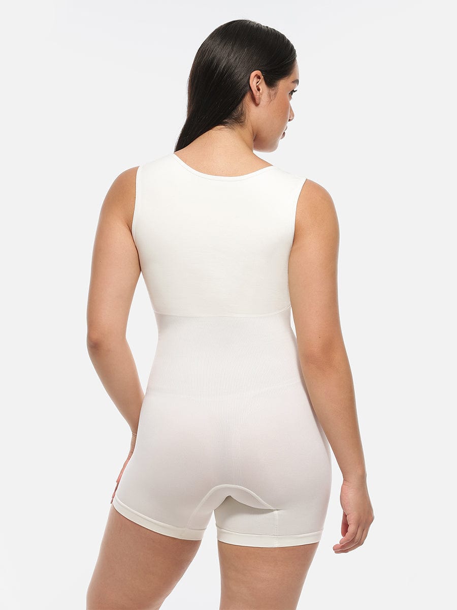 Square Neck Waist and Belly Shaping Jumpsuit - FirmaSculpt