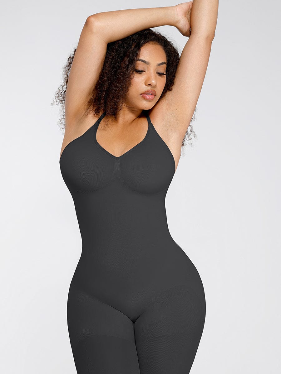 Seamless Full-Length Body Shaper with Chest Support and Waist Sculpting - FirmaActive