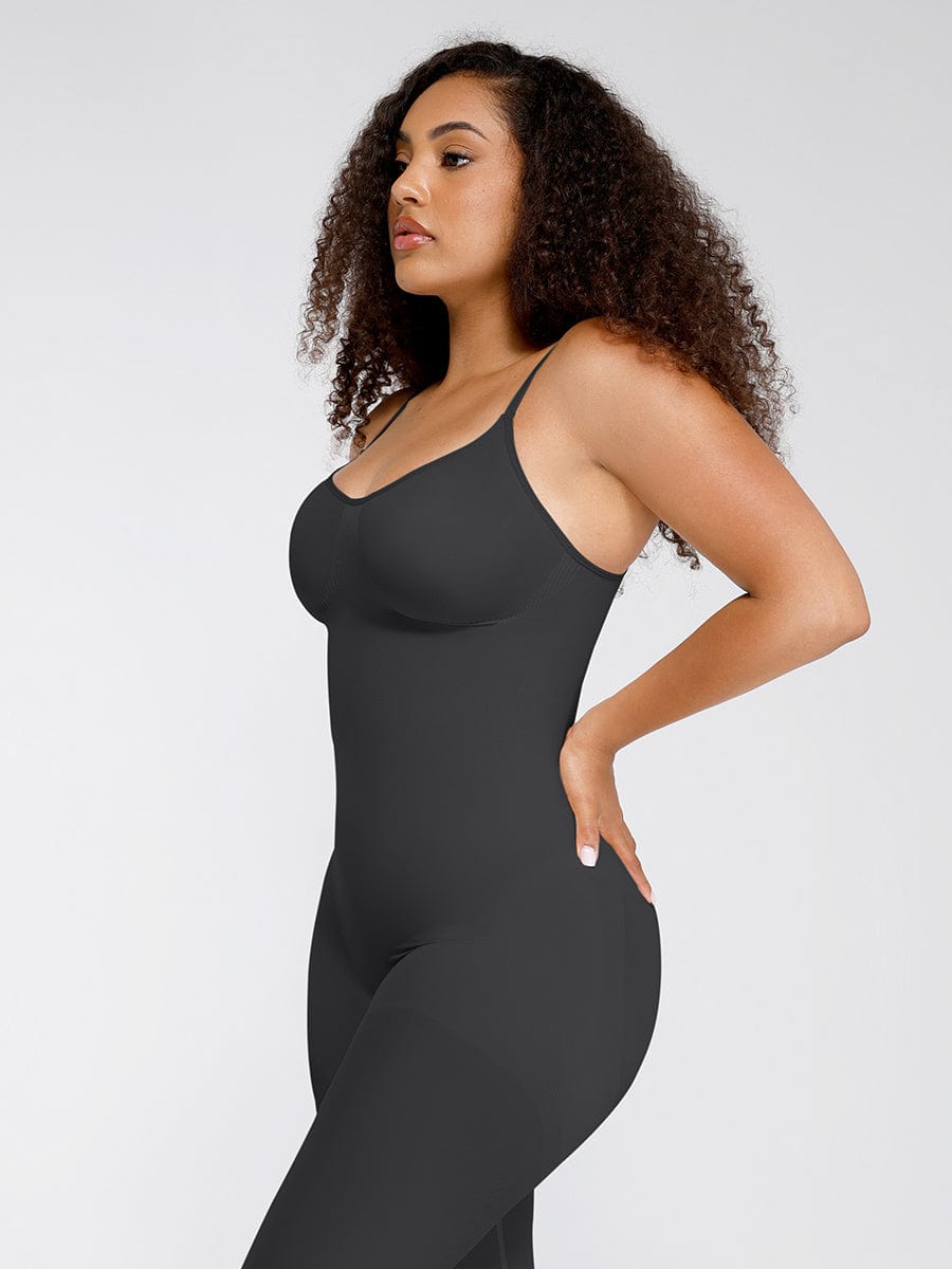 Seamless Full-Length Body Shaper with Chest Support and Waist Sculpting - FirmaActive