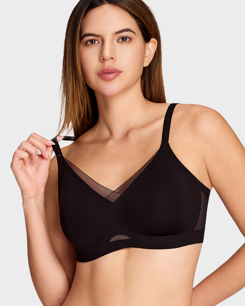 Mesh Crossover Wireless Lift Bra - FirmaBreeze
