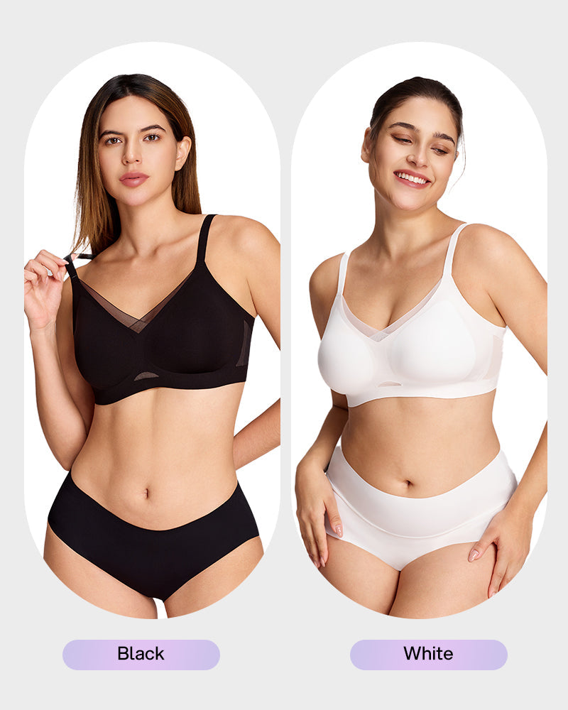 Mesh Crossover Wireless Lift Bra - FirmaBreeze