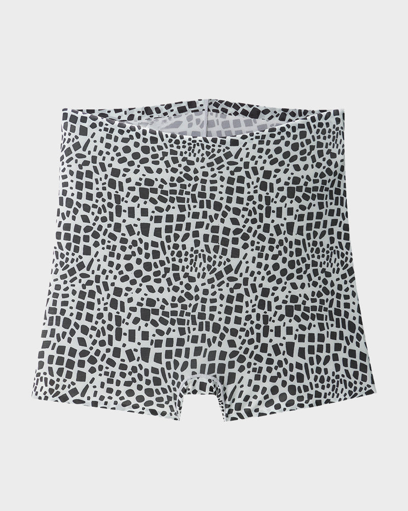 Mid-Rise Ice Silk Leopard Print Knickers 6-Pack - FirmaSoft