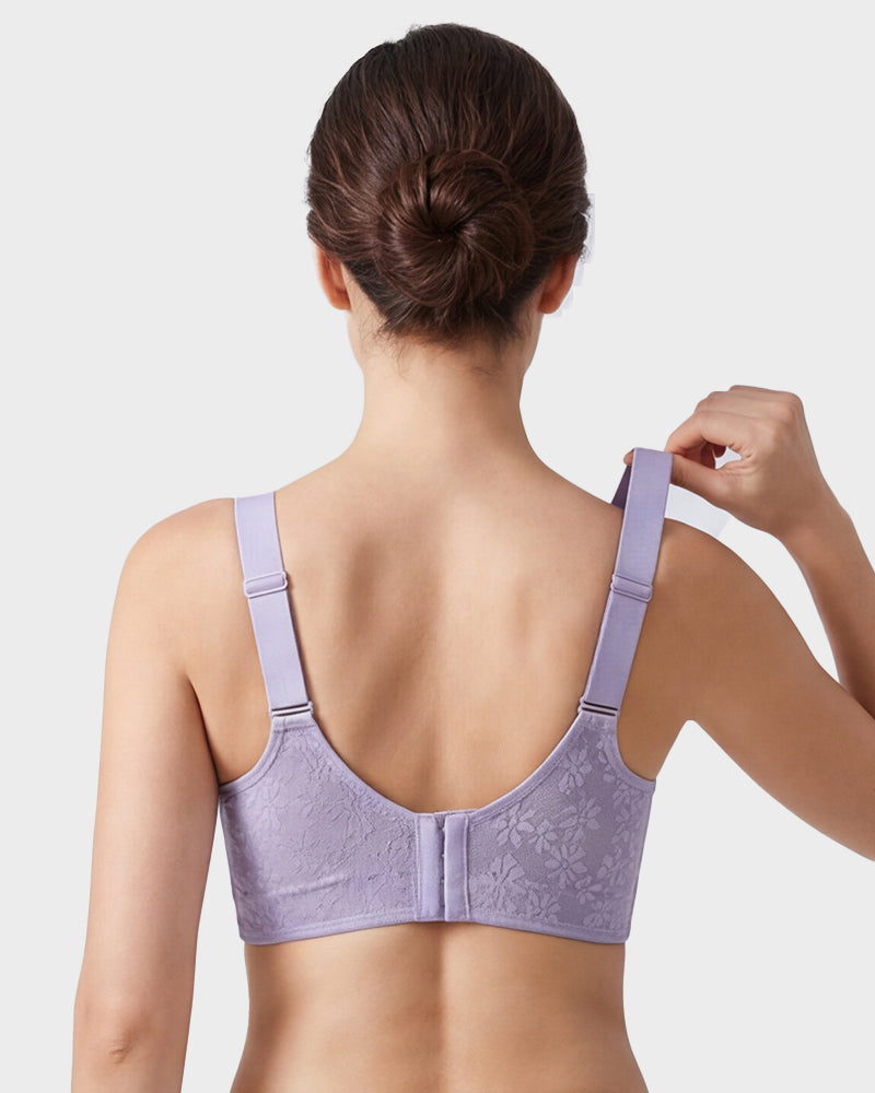 No-Bulk Full Coverage Lace Bra - FirmaLace