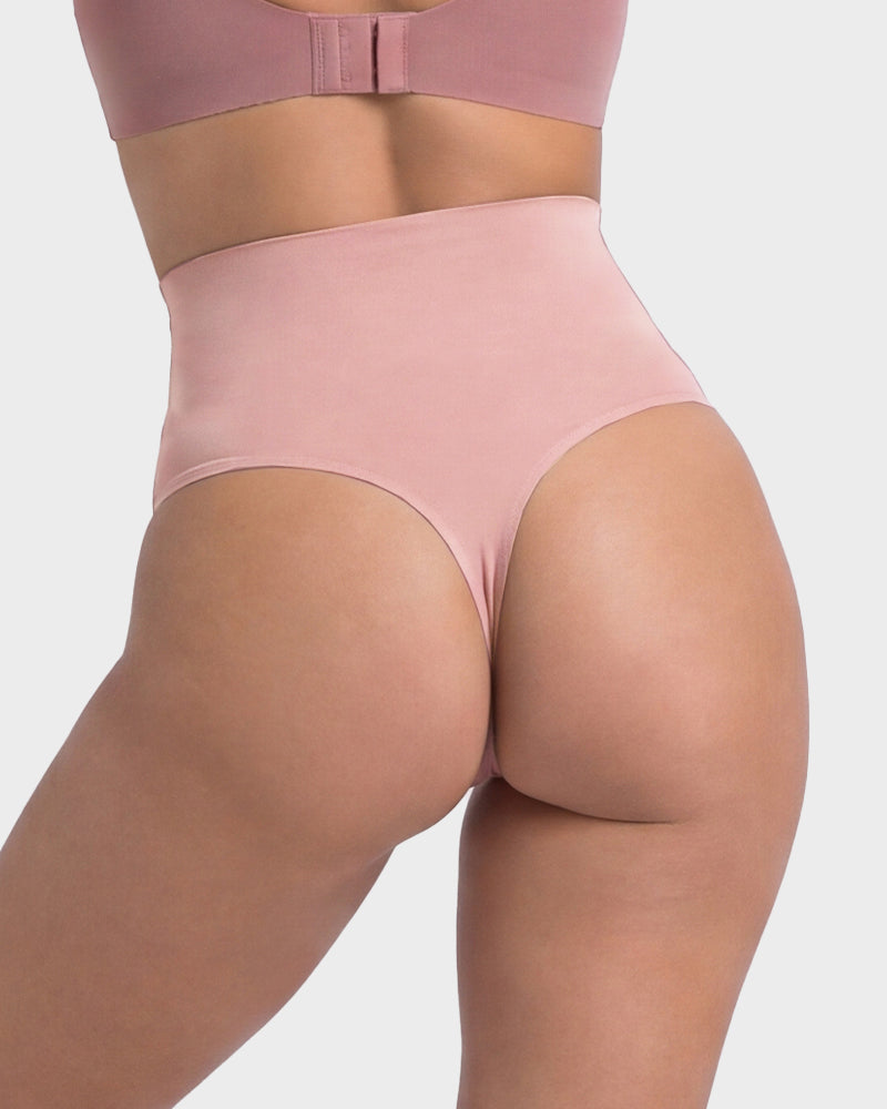 Seamless High-Waist Thong Underwear 5-Pack - FirmaSmooth