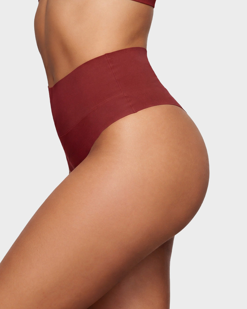 Seamless High-Waist Thong Underwear 5-Pack - FirmaSmooth