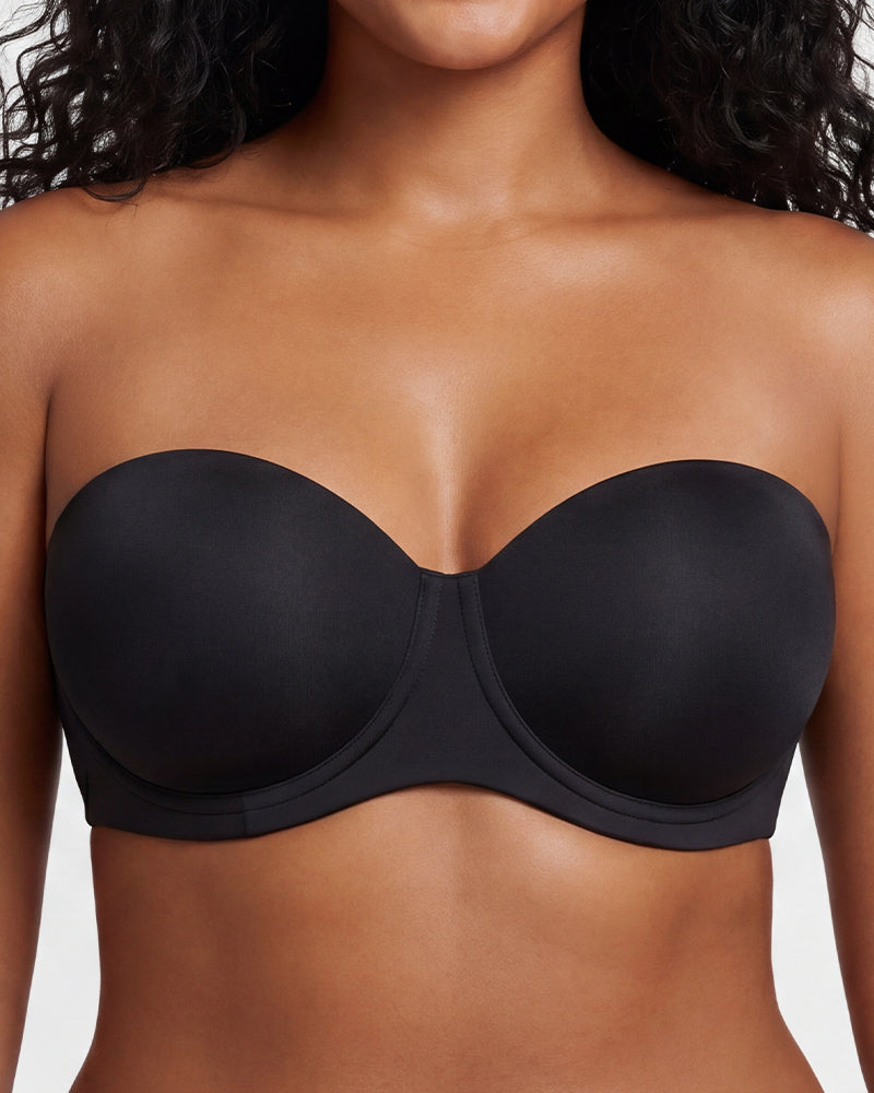 No-Slip Strapless Full Support Bra - FirmHold