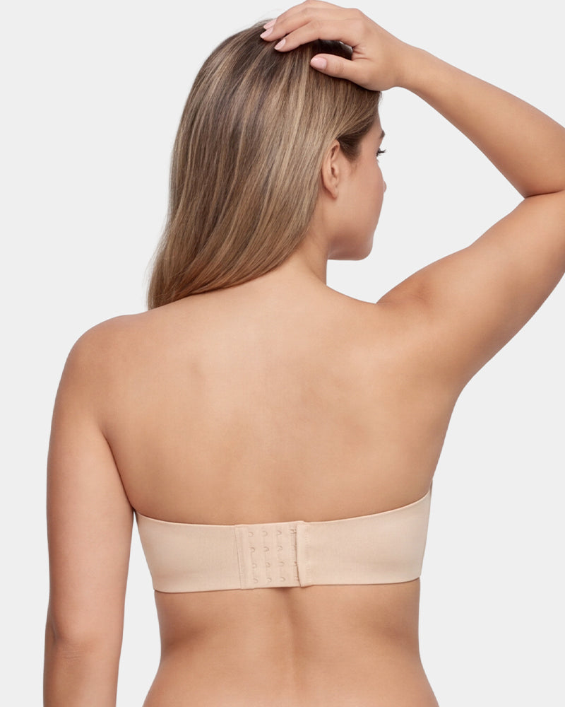No-Slip Strapless Full Support Bra - FirmHold