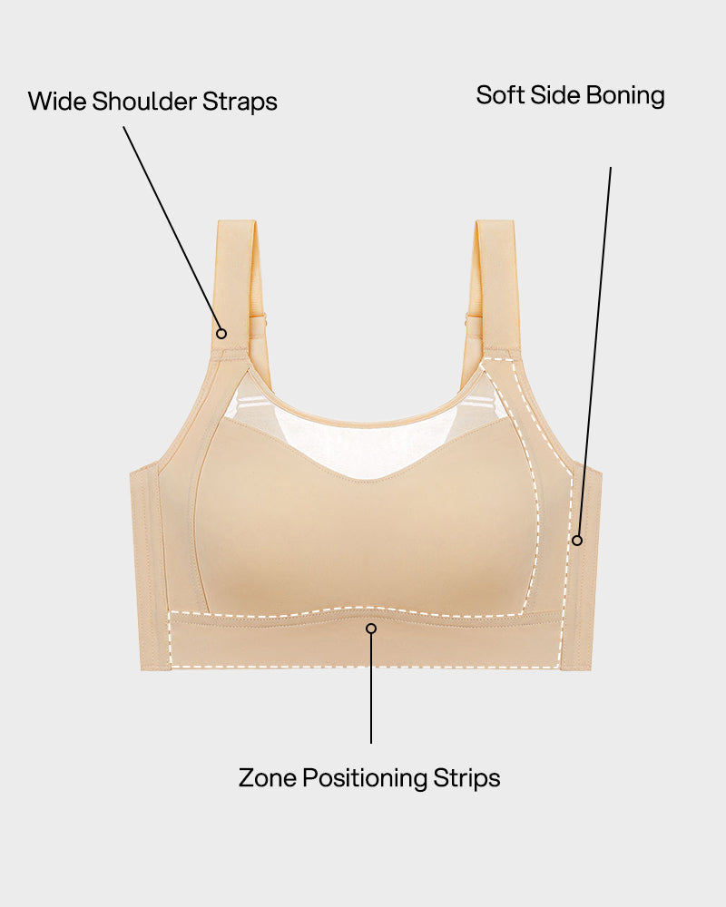 No-Spill Full Coverage Seamless Support Bra - FirmaSmooth