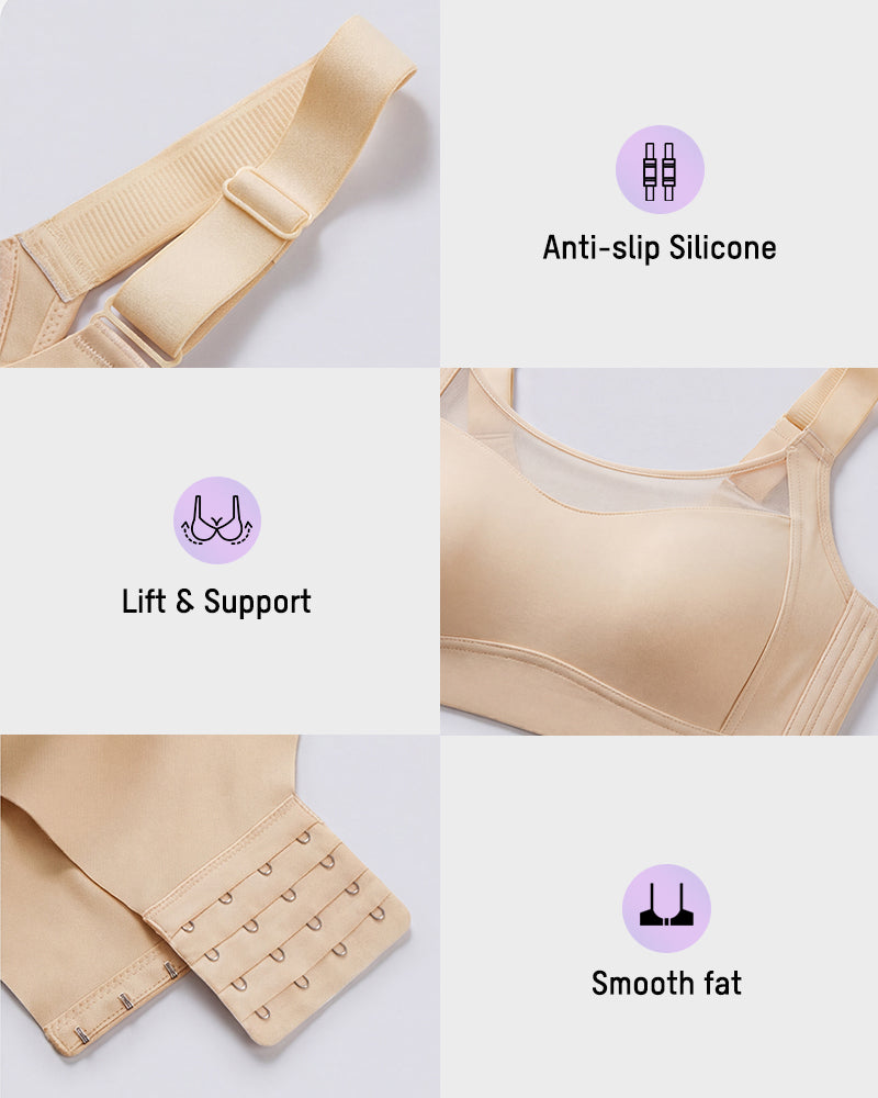 No-Spill Full Coverage Seamless Support Bra - FirmaSmooth