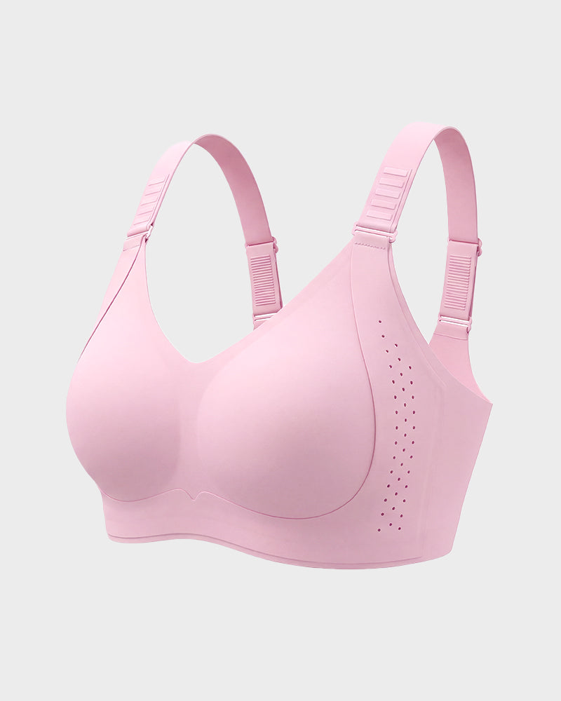 V-Neck Wireless Minimizer Bra with Adjustable Clasp - FirmaSmooth