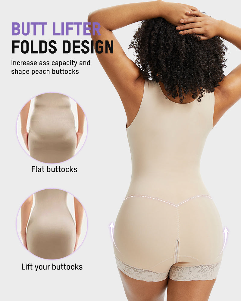 Double-Layer Power Mesh Tummy Sculpt Bodysuit - FirmaSculpt