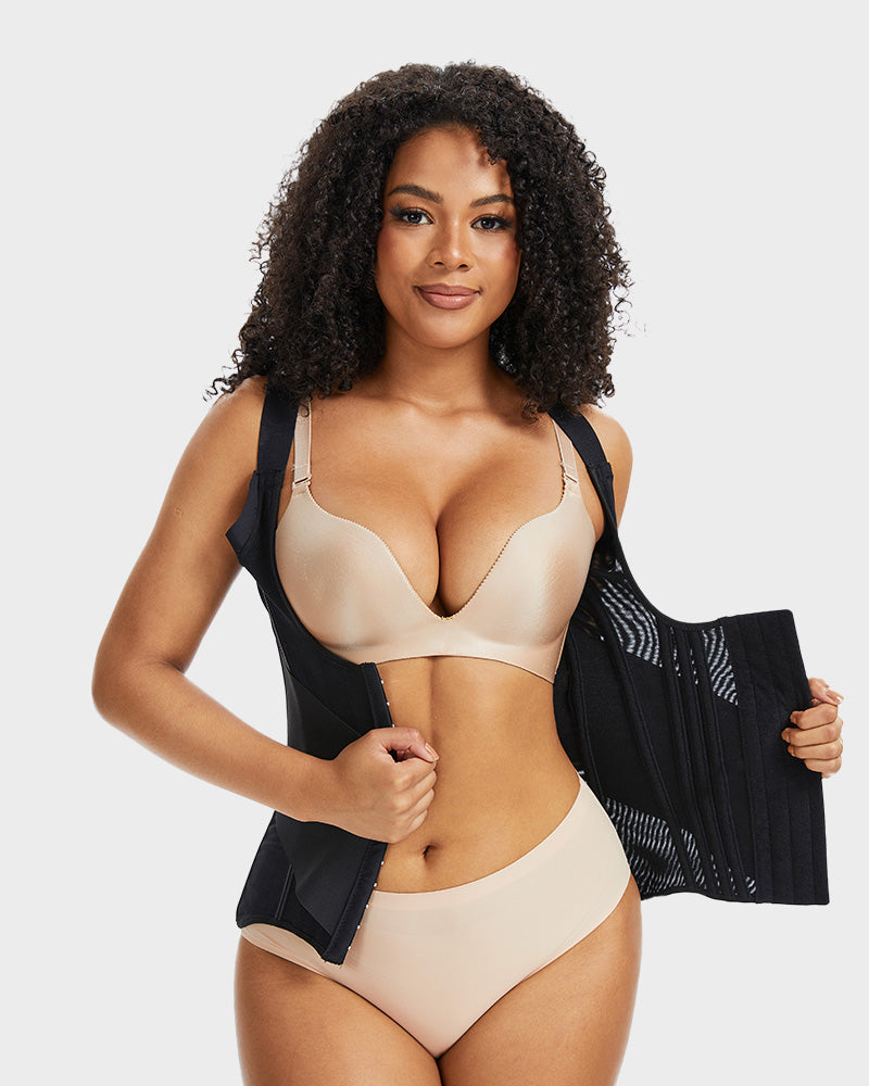 Double-Layer Power Mesh Waist Trainer - FirmaControl