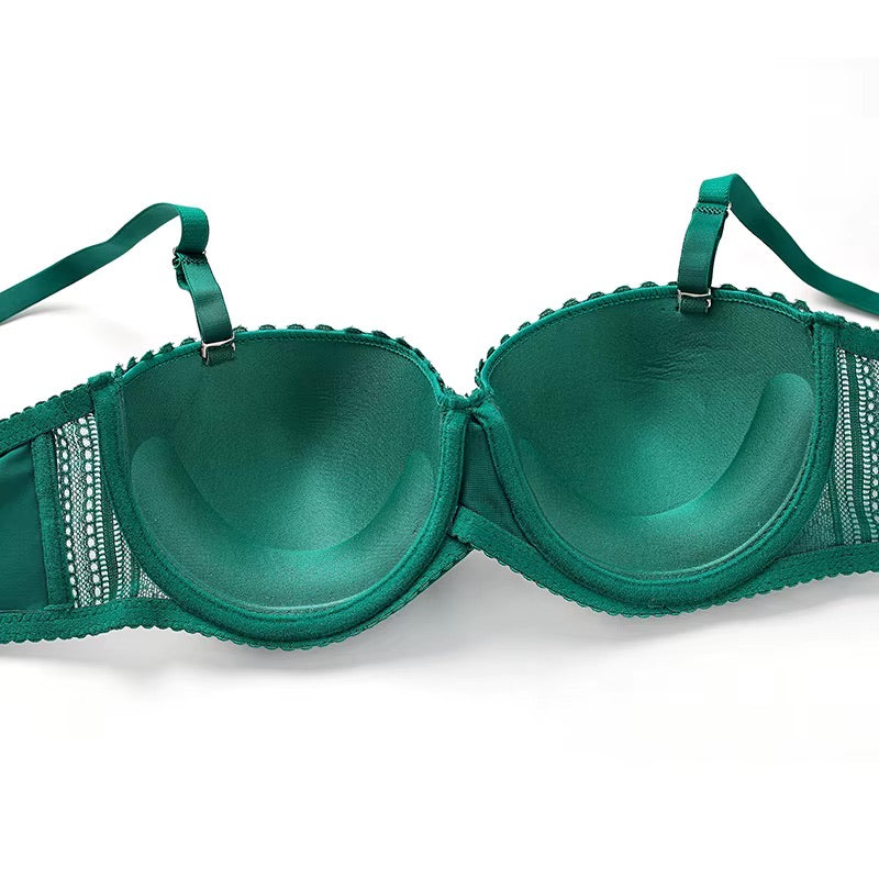 LumiLace™ Half‑Cup Push‑Up Bra