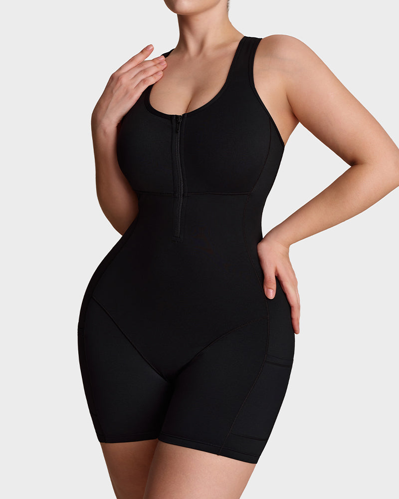 Sauna Sculpting Workout Romper - FirmaActive