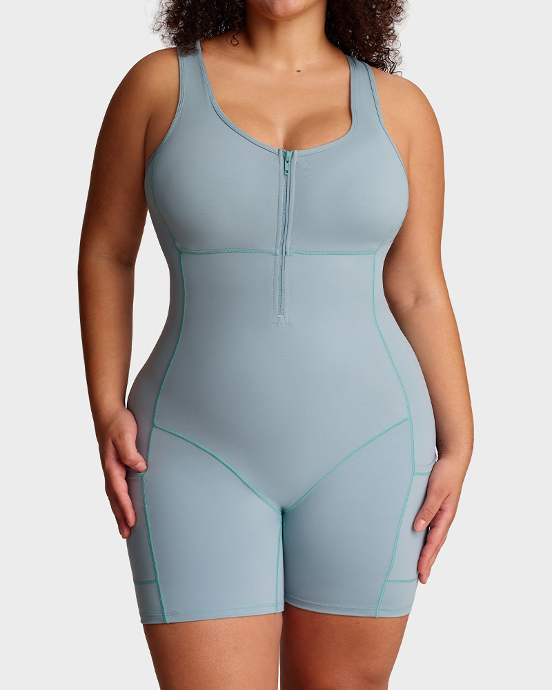 Sauna Sculpting Workout Romper - FirmaActive
