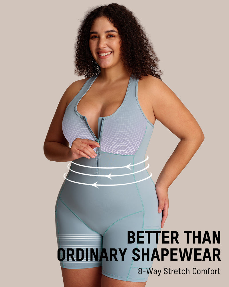 Sauna Sculpting Workout Romper - FirmaActive